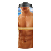 SlipperyJoe's shirtloze gespierde man abs borst sc