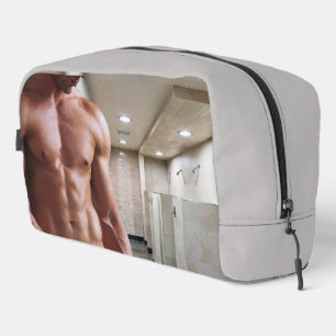 SlipperyJoe's shirtloze gespierde mannen torso six Toilettasje