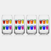 SlipperyJoe's shot glasses liquid pride colors cel (Dos)