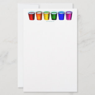 SlipperyJoe's shotglazen zes kopjes horizontaal ge Briefpapier