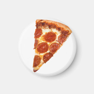 SlipperyJoe's Sliced Pizza pepperoni-kaas delici Magneet