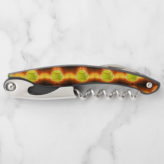 SlipperyJoe's softball op vuurbal vuurbal Kurkentrekker (Voorkant)