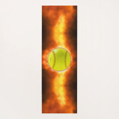 SlipperyJoe's softball op vuurbal vuurbal Yogamat (Achterkant)