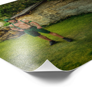 SlipperyJoe's St. Patrick's Dag feestelijke kabout Foto Afdruk
