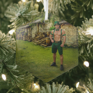 SlipperyJoe's St. Patrick's Dag feestelijke kabout Glas Ornament