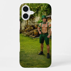 SlipperyJoe's St. Patrick's Dag feestelijke kabout iPhone 16 Plus Hoesje
