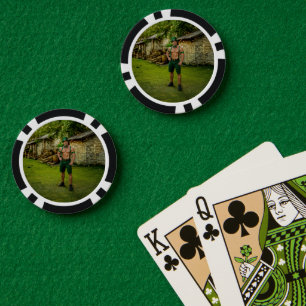 SlipperyJoe's St. Patrick's Dag feestelijke kabout Poker Chips