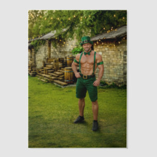 SlipperyJoe's St. Patrick's Dag feestelijke leprec Vellum Uitnodigingen