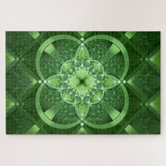 SlipperyJoe's St. Patrick's Day Fractal LGBTQIA vo Legpuzzel (Horizontaal)