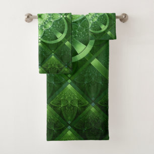 SlipperyJoe's St. Patrick's Day gloeiende vier bla Bad Handdoek