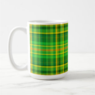 SlipperyJoe's St. Patrick's Day groen-gele ruit Koffiemok