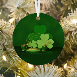 SlipperyJoe's St. Patrick's Day thema kabouter Metalen Ornament