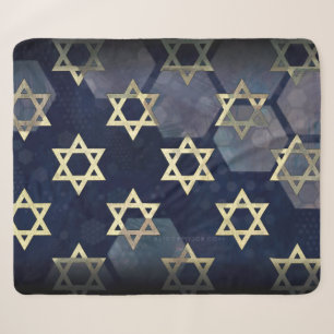 SlipperyJoe's sterke Hanukkah-sfeer Davidster m Sherpa Deken