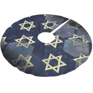 SlipperyJoe's sterke Hanukkah-vibe Ster van David Kerstboom Rok