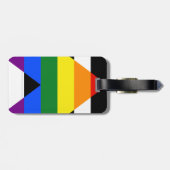 SlipperyJoe's Straight Ally Flag homo geschenken L Bagagelabel (Achterkant horizontaal)
