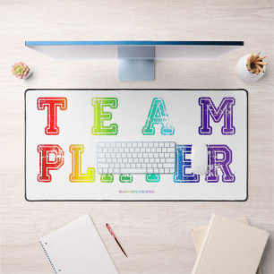 SlipperyJoe's Team Player mots gradient rainbow c