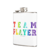 SlipperyJoe's Team Player zegt verloop regenboog c Heupfles (Links)