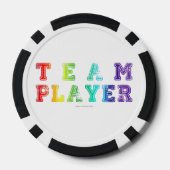 SlipperyJoe's Team Player zegt verloop regenboog c Poker Chips (Achterkant)