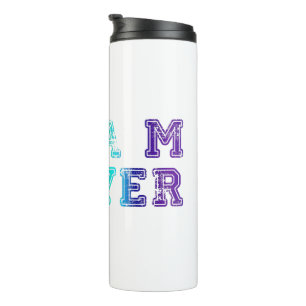 SlipperyJoe's teamspeler gevuld met gladde regenbo Thermosbeker