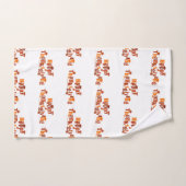 SlipperyJoe's Thanksgiving feuille brun orange tar (Serviette à main)