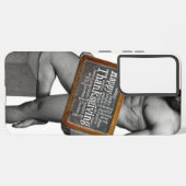 SlipperyJoe's Thanksgiving man, hete zes-pack buis Samsung Galaxy Hoesje (Achterkant horizontaal)