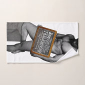 SlipperyJoe's Thanksgiving man hot six pack abs un (Serviette à main)