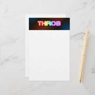 SlipperyJoe's throb regenboogachtige gradiënt dik  Briefpapier