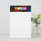 SlipperyJoe's throb regenboogachtige gradiënt dik Briefpapier (Staand voorkant)