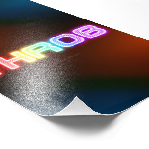 SlipperyJoe's throb regenboogachtige gradiënt dik  Foto Afdruk