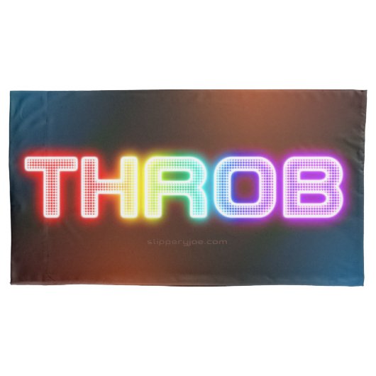 SlipperyJoe's throb regenboogachtige gradiënt dik Kussensloop (Voorkant)