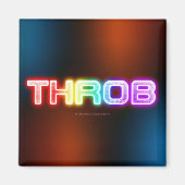 SlipperyJoe's throb regenboogachtige gradiënt dik  Magneet (Voorkant)