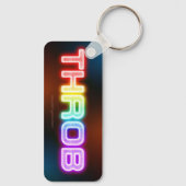 SlipperyJoe's throb regenboogachtige gradiënt dik  Sleutelhanger (Achterkant)