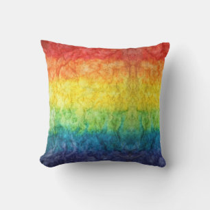 SlipperyJoe's tie-dye vlag regenboog in iets organ Kussen