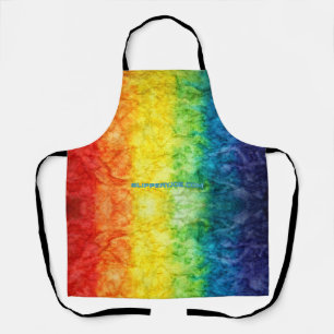 SlipperyJoe's tie-dye vlag regenboog in iets organ Schort