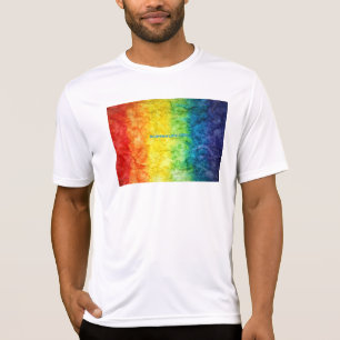 SlipperyJoe's tie-dye vlag regenboog in iets organ T-shirt