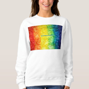 SlipperyJoe's tie-dye vlag regenboog in iets organ Trui