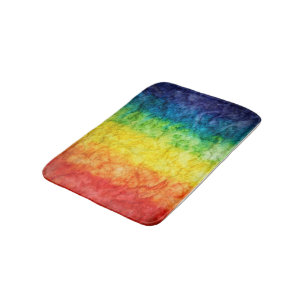 SlipperyJoe's tie-dye vlag regenboog ingedrukt in  Badmat