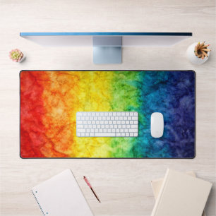 SlipperyJoe's tie-dye vlag regenboog ingedrukt in  Bureaumat