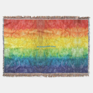 SlipperyJoe's tie-dye vlag regenboog ingedrukt in Deken