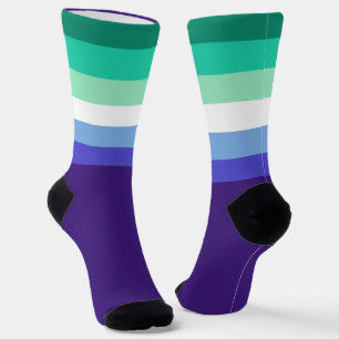 SlipperyJoe's trans-inclusieve gay mannen vlag pal Sokken