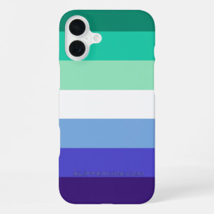 SlipperyJoe's trans-inclusieve vlaggencode voor ho iPhone 16 Plus Hoesje
