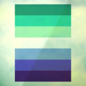 SlipperyJoe's Trans-Inclusive Gay Mannen Raamsticker (Vel 3)