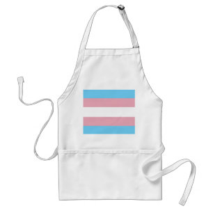 SlipperyJoe's transgender trotsdiversiteit vlag Standaard Schort