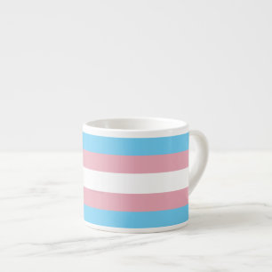 SlipperyJoe's transgender trotskleurvlag zichtbaar Espresso Kop