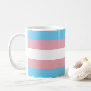 SlipperyJoe's transgender trotskleurvlag zichtbaar Koffiemok