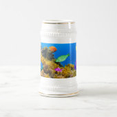 SlipperyJoe's tropische groene blauwpil Bierpul (Center)