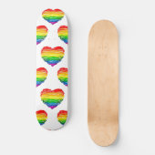 SlipperyJoe's trots gekrabbeld hart vorm tekening Skateboard (Voorkant)