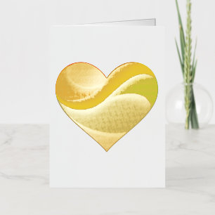 SlipperyJoe's trots hart kromt vorm 3-D drie-d Folie Wenskaart