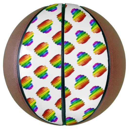 SlipperyJoe's trots hartvorm meerdere horizontaal Basketbal (Verticaal)