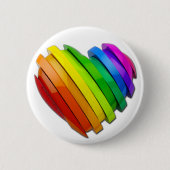 SlipperyJoe's trots hartvorm meerdere horizontaal Ronde Button 5,7 Cm (Voorkant)